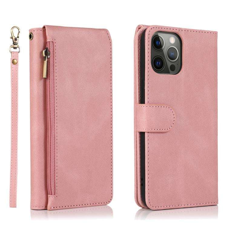 手帳型スマホケース 多機能ウォレット型iPhoneケース