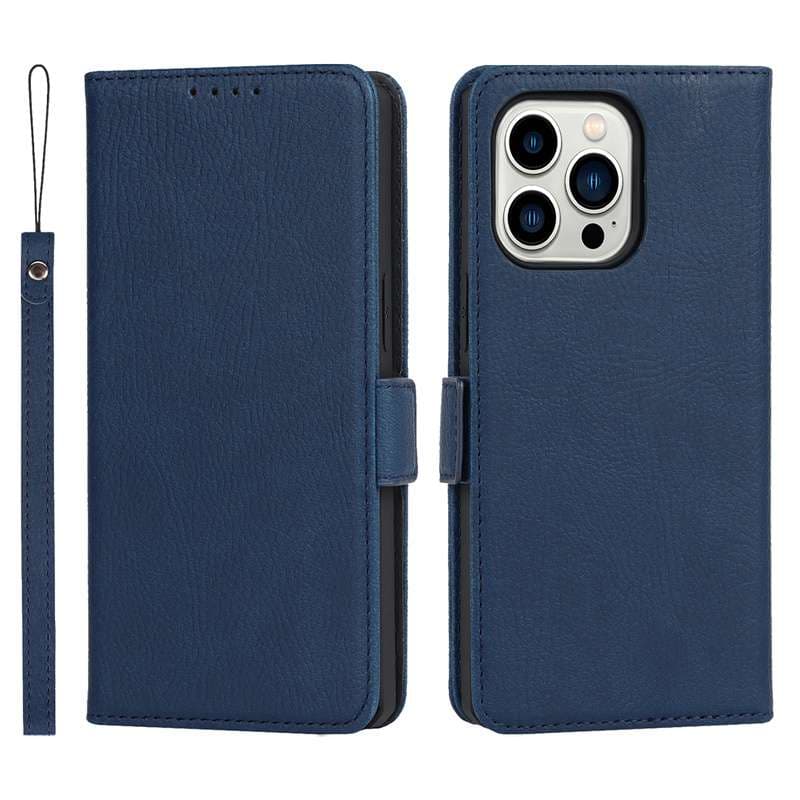 手帳型スマホケース 多機能レザー調iPhone手帳ケース