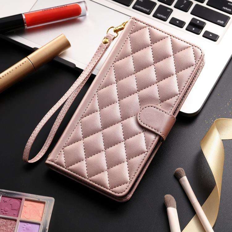 手帳型スマホケース キルティングレザー調 iPhoneケース 手帳型 パステルカラー