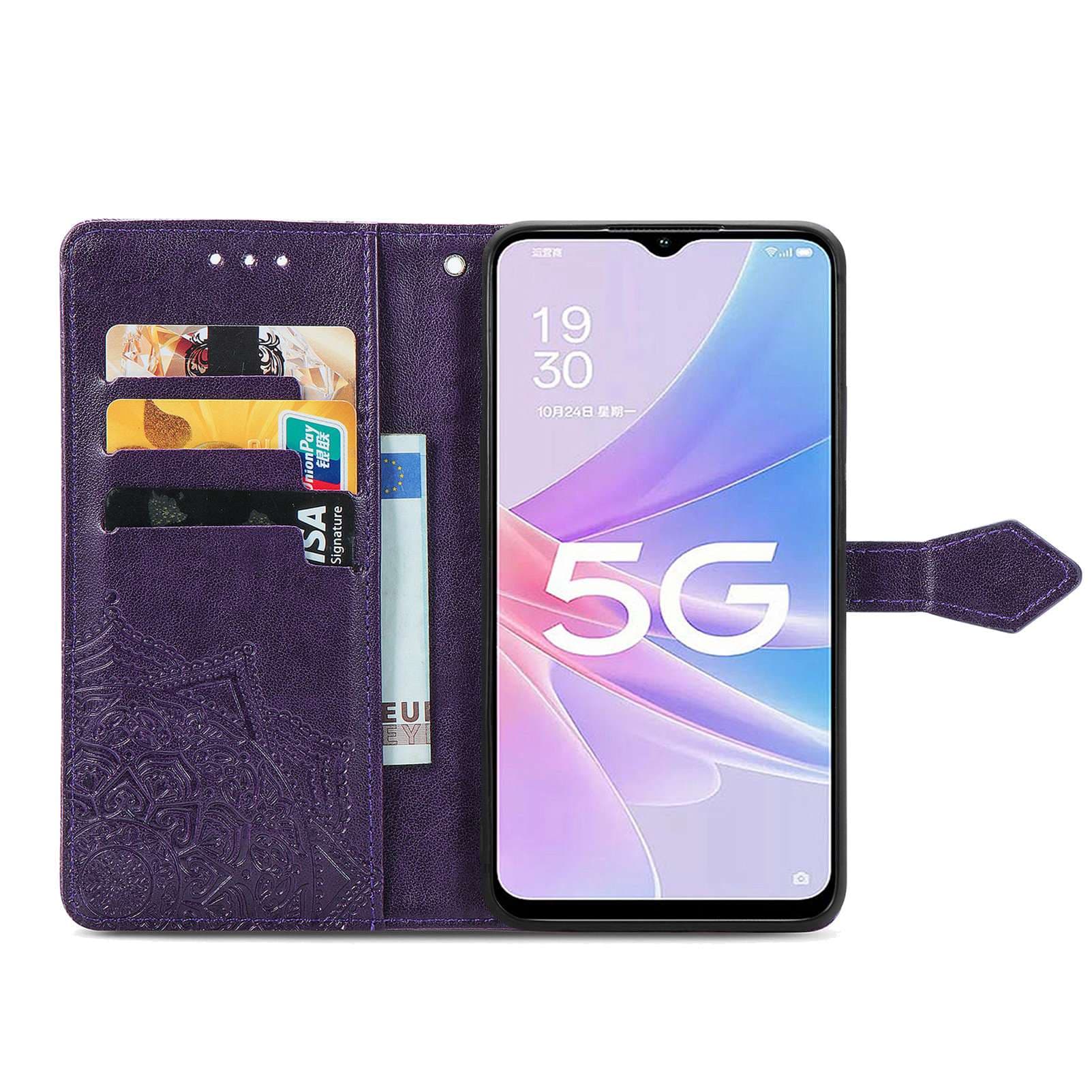 手帳型スマホケース OPPOスマホ用5G対応手帳型保護ケース