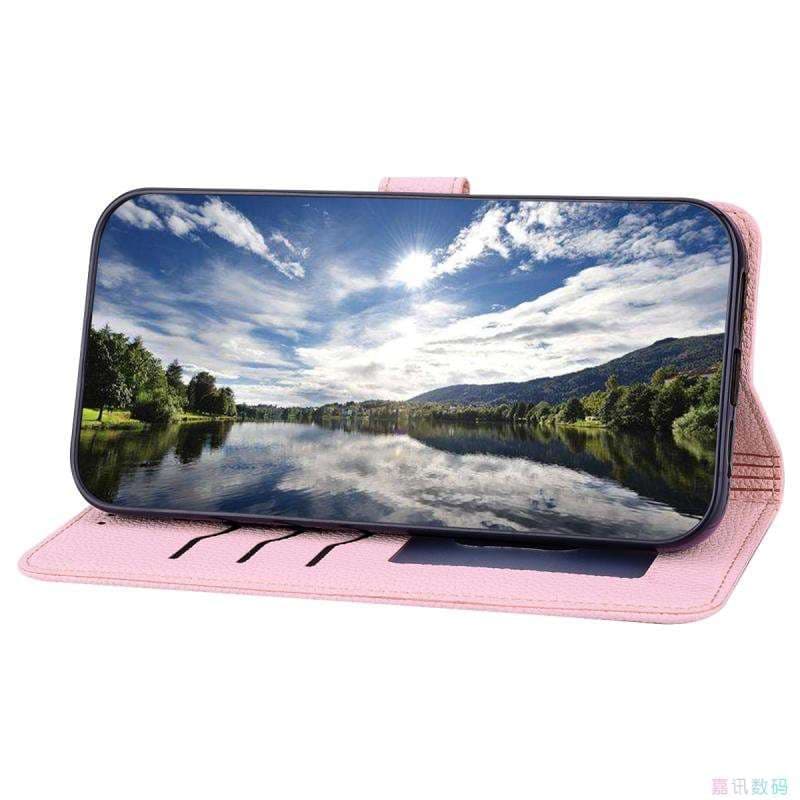 手帳型スマホケース 風景写真映えるレザー調手帳型iPhoneケース