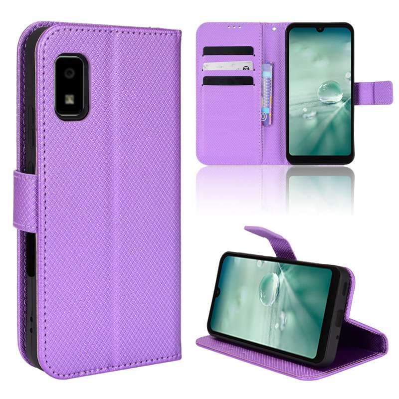 手帳型スマホケース AQUOS用多機能フリップウォレットケース