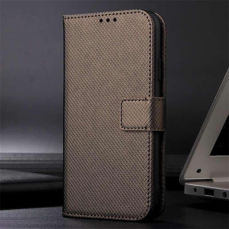 手帳型スマホケース AQUOS用 高級感ある手帳型レザーケース