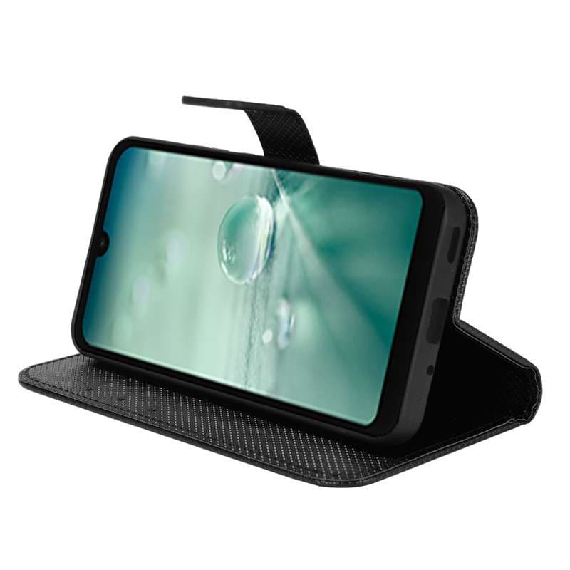 手帳型スマホケース AQUOS用多機能フリップウォレットケース
