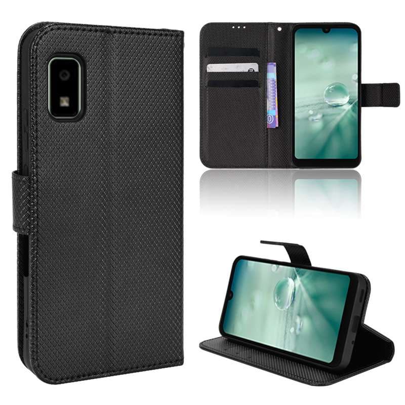 手帳型スマホケース AQUOS用多機能フリップウォレットケース