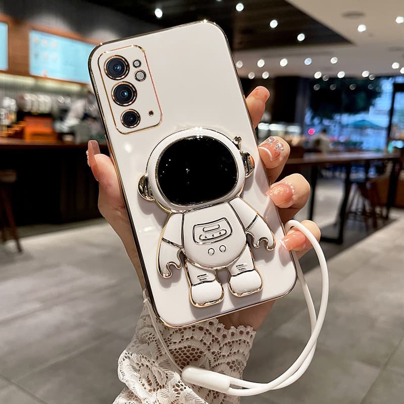 手帳型スマホケース 宇宙飛行士 立体飾り付き スマホケース