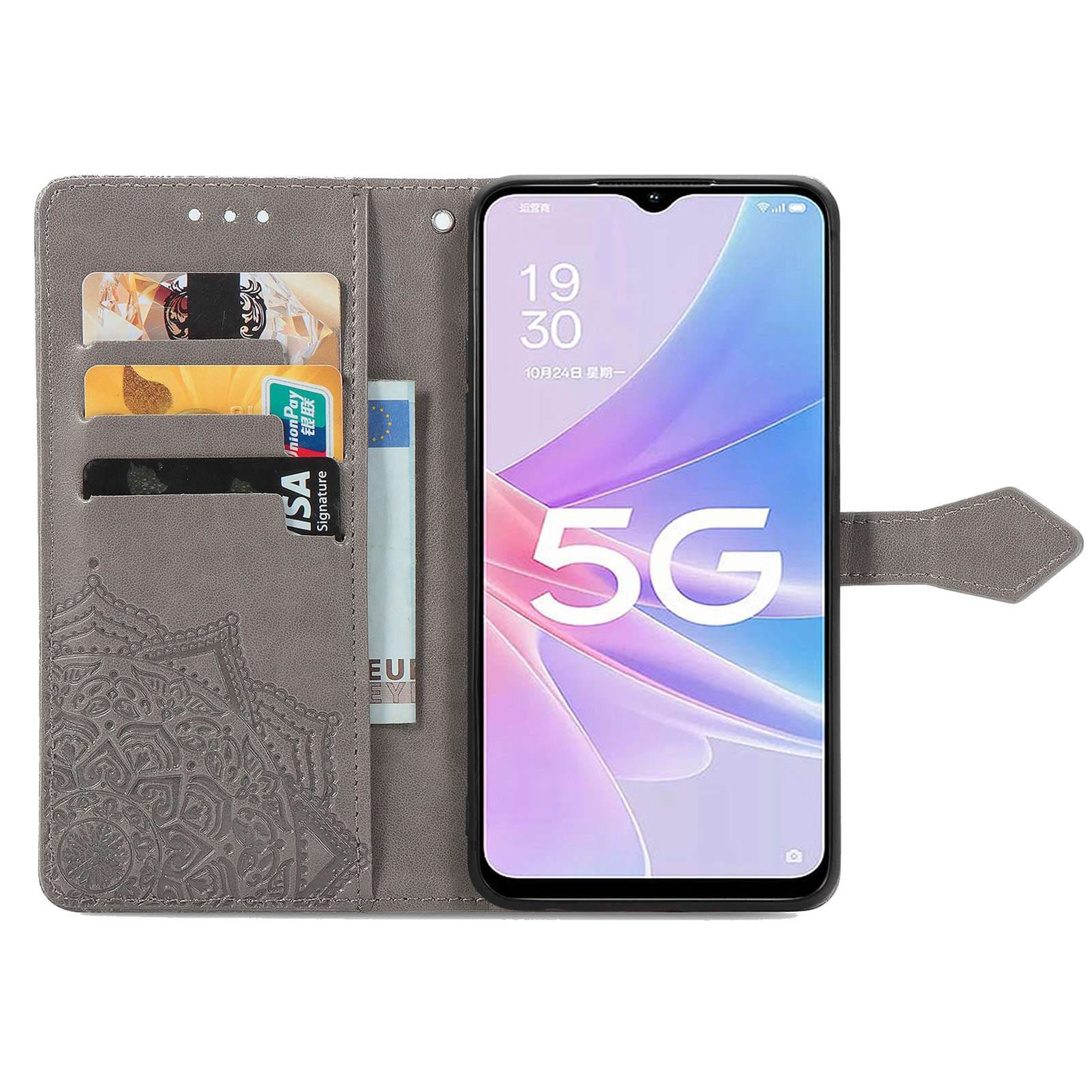 手帳型スマホケース OPPOスマホ用5G対応手帳型保護ケース